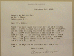 Letter from Darrow